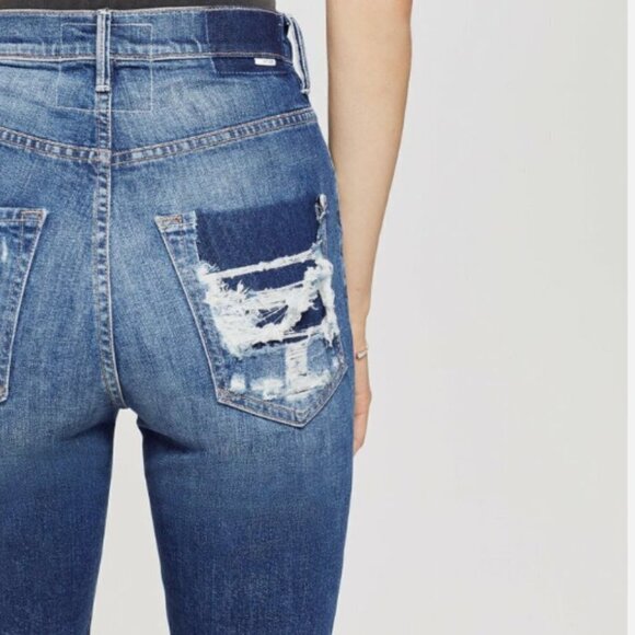 Mother Size 25 The Dazzler Shift in Your Treat or Mine Wash Destroyed Ankle Jean - Picture 4 of 15